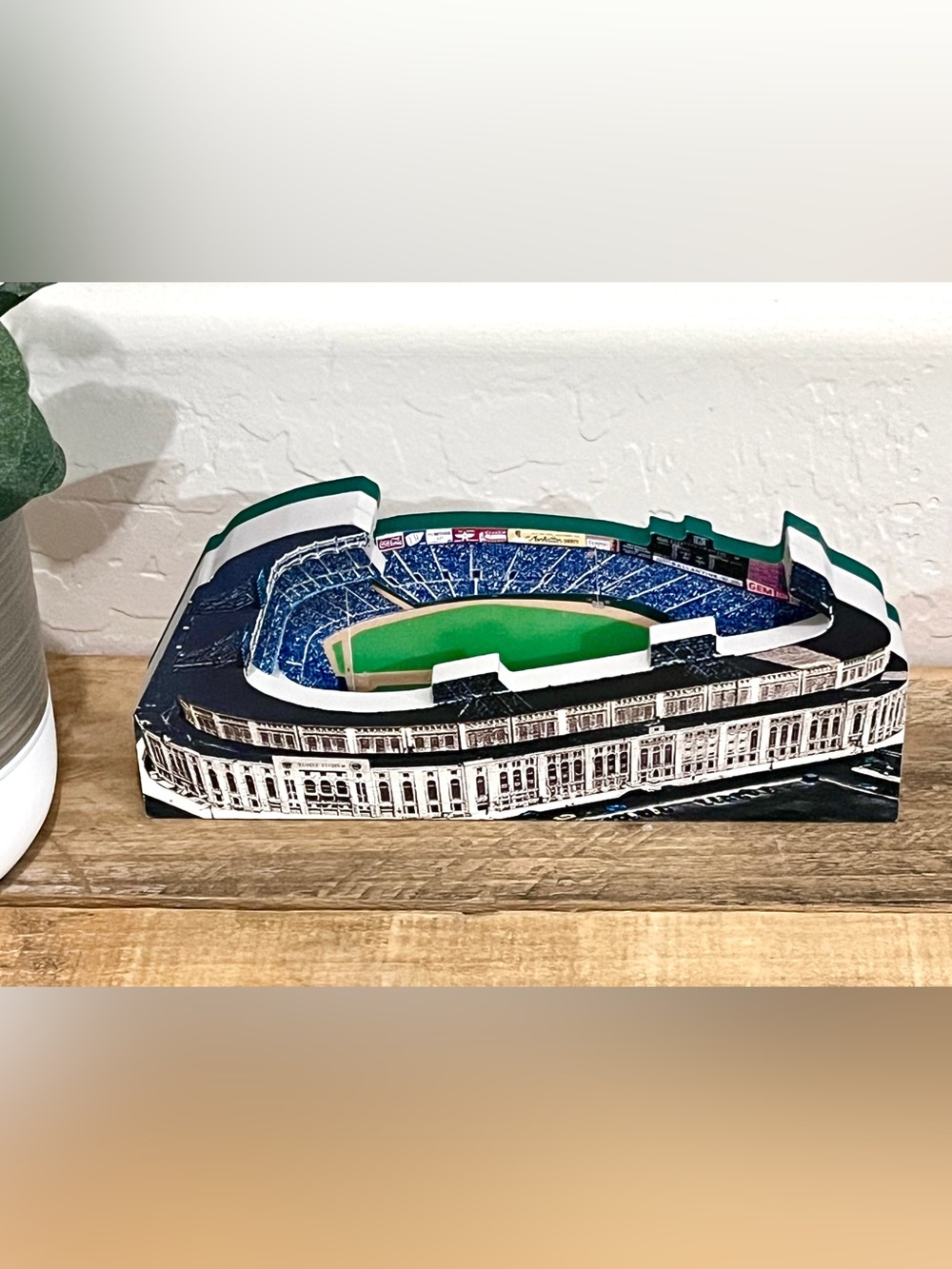 HomeFields NY Yankees Original Yankee Stadium 1923-1973 3D Wood Replica - 9”x4”